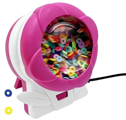 Generico Torno de cuentas para creación de joyas | Equipo automático para enhebrar joyas – Equipo para cuentas – para comenzar a trabajar con hilos y cordones para niños y principiantes