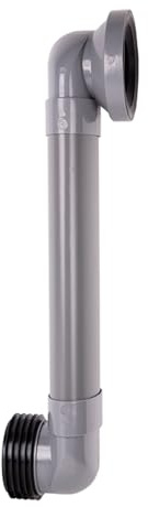 Cofan Manguito Horizontal Ajustable 170-490 mm Para Inodoro, Conexión Extensible con Salida Ø90-110 mm, Manguito WC Alta Estanqueidad