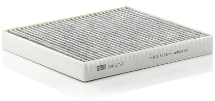 MANN-FILTER CUK 2227 Innenraumfilter/Kabinenluftfilter - Pollenfilter mit Aktivkohle - für Pkw + Transporter | CUK2227, (LA569) Mann Aktivkohlefilter passend für Sebring