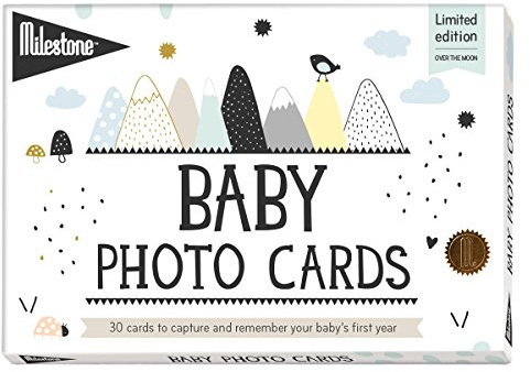 Milestone Over The Moon Baby Keepsake Cards Newborn’s First Year Memories