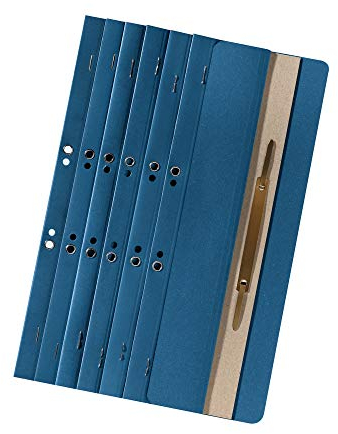 Original Falken 200er Pack Ösenschmalhefter blau. Made in Germany. Aus Recycling-Karton kaufmännische Heftung und Behördenheftung Einhänge-Heftstreifen Aktenbinder Blauer Engel