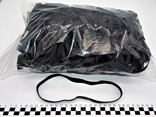 Progom - Rubber bands - 200(ø127) mm x 10 mm - black - 1kg bag