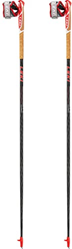LEKI Vertical K Trailrunning Stöcke, White-Neon Red, 120