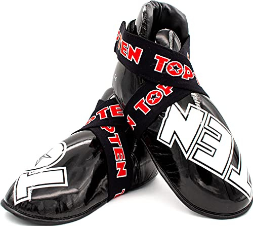 TOP TEN Fußschutz „Superlight“ für den Wettkampf - schwarz, Gr. M-L