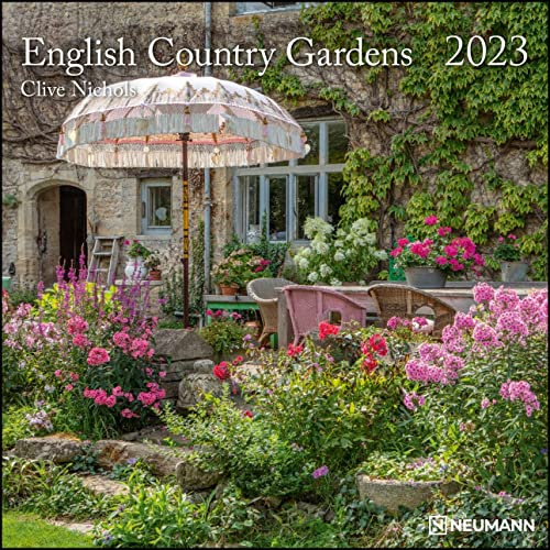 English Country Gardens 2023 - Wand-Kalender - Broschüren-Kalender - 30x30 - 30x60 geöffnet - Garten