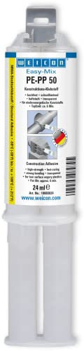 WEICON Easy Mix PE-PP 50 | Colla per plastica 24 ml | In Siringa Bicomponente