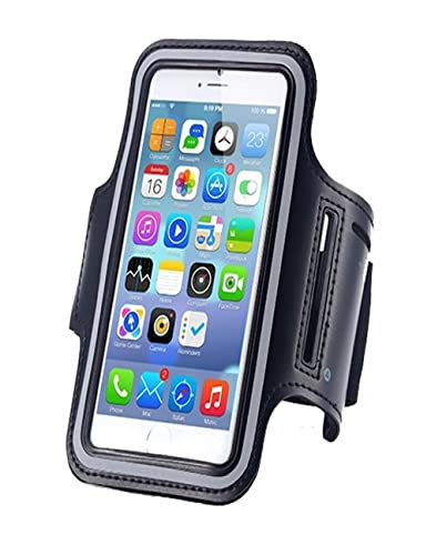 Gocob Armband Phone Holder Mobile Sports Running Gym Exercise For iPhone 16E 11 12 13 14 15 16 PRO MAX (up to 6.9 SCREEN SIZE) - Reflective, Hook & Loop strap