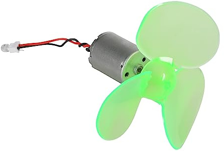 Jadeshay Generador de Electricidad,90 mm Mini Generador de Electricidad eólico Micro Turbina Eólica Modelo de Motor Kit con Ventilador para Experimentos de Educación Científica