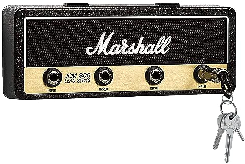 Schlüsselhalter, Wandmontage Schlüsselboard, Schlüsselbrett Haken Halterung, Key Holder mit 4 Gitarrenstecker