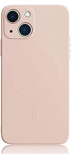 Mixroom - Custodia Cover per iPhone 13 Mini in Tpu Silicone morbido compatibile con MagSafe accessori con cerchio magnetico integrato Rosa