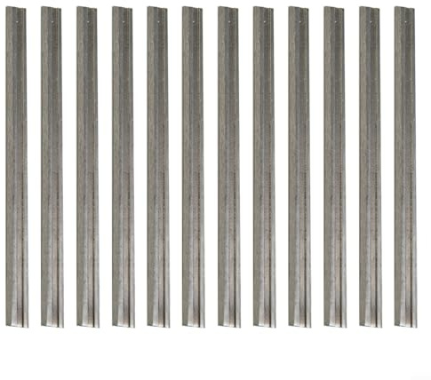 Lames HSS de qualité supérieure pour rabots électriques MKT - Lot de 12 lames réversibles de 82 mm