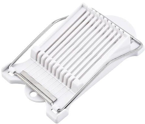 Fellflying Stainless Steel Luncheon Meat Slicer - Stainless Steel Wire Egg Slicer,Quick Evenly Strong Handheld Slicer for Luncheon Meat, Cheese, Ham, Avocado, Hot Dogs