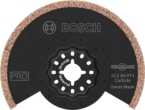 Bosch 1x PRO Multi Material ACZ 85 RT3 Multitool Blade (for Mortar, Aerated Concrete, Ø 85 mm, Professional Accessory Multitool)