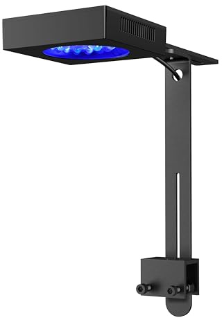 NICREW NavaReef 65 Reef LED Light, 65W Reef Aquarium Lighting for Soft/LPS Corals and Saltwater Fish Tanks, Built-in Timer, Blue Focused Spectrum