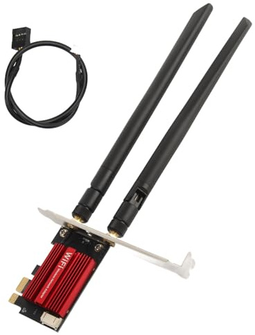 Tarjeta PCIe para PC de Escritorio, Bluetooth 4.0, WPA3, Adaptador inalámbrico de Triple Banda 802.11AXE con 1200 Mbps, Tarjeta PCB Compatible con Win7, Win8, Win10, Win11