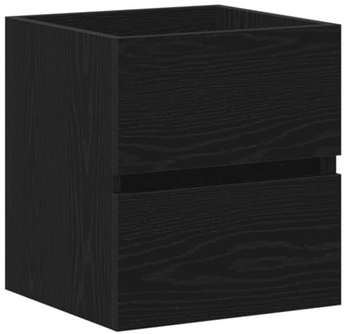 vidaXL Mobile Lavabo Rovere Nero 41x38,5x45 cm in Legno Multistrato, Armadio per lavandino da Bagno, Mobile per lavandino da Bagno, Mobile per lavabo