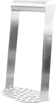 LIGIGWASH Schiacciapatate Manuale in Acciaio Inox per Patate e Verdure | Strumento Robusto e Portatile, Purea di Frutta e Verdura, Uso Quotidiano e Picnic, Colore Argento