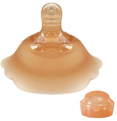 Biniveil Nipple Shield for Breast Feeding, Women Nipple Shield for Nursing Mothers, Silicone Protection Reusable Soothing Covers for Women Mom Baby Nursery Home Birth