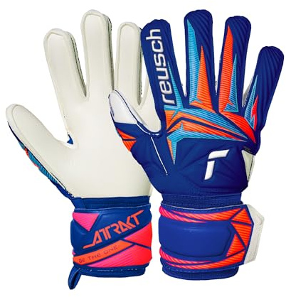 Reusch Gants de Gardien de But pour Enfants et Adolescents | Excellente adhérence, Coupe Ergonomique et Performances durables | pour l'entraînement et Les matchs | Attrakt Advance Junior