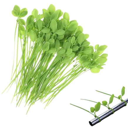 100 bridas para plantas trenzadas, alambre de jardín fuerte y flexible para plantas, fijaciones de nailon para tallos y árboles, bandas de soporte reutilizables para clips de sujeción para citroncos