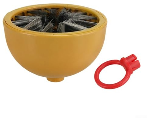 Cepillo de limpieza circular eléctrico, cabezal de cepillo de alambre de nailon de 4 pulgadas con 2 varillas de conexión para fregar con taladro, eliminación eficiente de suciedad y manchas, adecuado