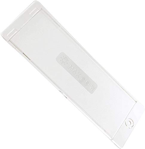 SPARES2GO Cooker Hood Light Diffuser/Lens Cover Plate (170mm x 63mm)