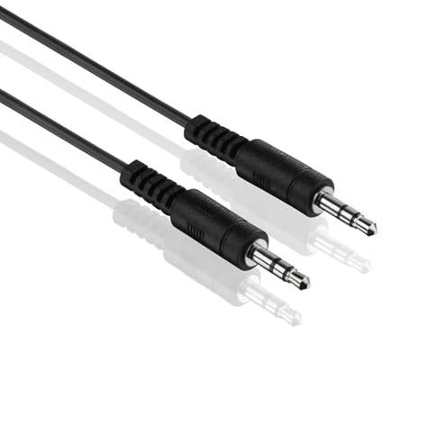 PerfectHD 5m Klinkenkabel 3,5mm | AUX Kabel | Audio Stereo Klinkenkabel mit 3,5mm Klinkenstecker | Verbindungskabel für Kopfhörer Smartphones Tablet Handy PC KFZ HiFi | Schwarz