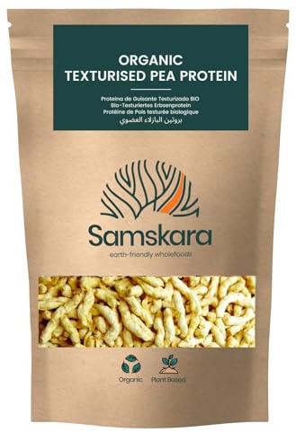 Protéines de Pois Texturées BIO UE | Isolat 100% Naturel | Vegan Protein Powder | Protéines Végétales (Proteine Vegetale) Haute Teneur | Alternative Carnée Sans Soja | Gamme 2025-500gr