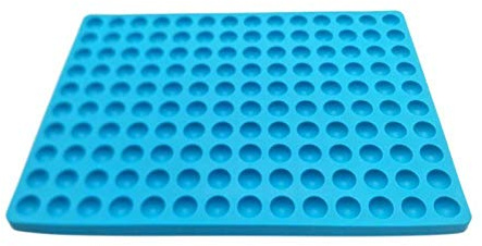 Backmatte Silikon Backmatte 2cm Halbkugel Silikon Matte Mit Knöpfen Backform Für Hundekekse Und Leckereien 1St Blau