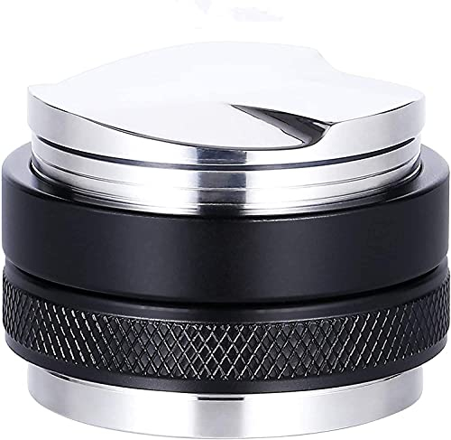 53mm Dual Head Coffee Distributor,2 in 1 Leveler & Tamper,Coffee Leveler Adjustable Depth- Professional Espresso Hand Tampers