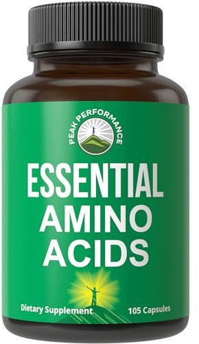 All 9 Essential Amino Acids Supplement. Capsules with 3X More Leucine for Muscle Recovery, Growth. EAA Supplement Better Than BCAA / BCAAS Branched Chain Aminos Acid. USA Tested EAAs for Men + Women
