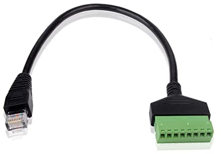 euroharry RJ45 auf 8 Pin Federstecker, RJ45 Male Jack zu 8Pin
