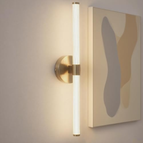 EIDEARAY Wandleuchte Innen 12W Wandlampe LED Spiegelleuchte Linear Wandbeleuchtung 4000K Warmweiß Modern Badlampe für Wohnzimmer Schlafzimmer Badezimmer Treppenhaus Flur…