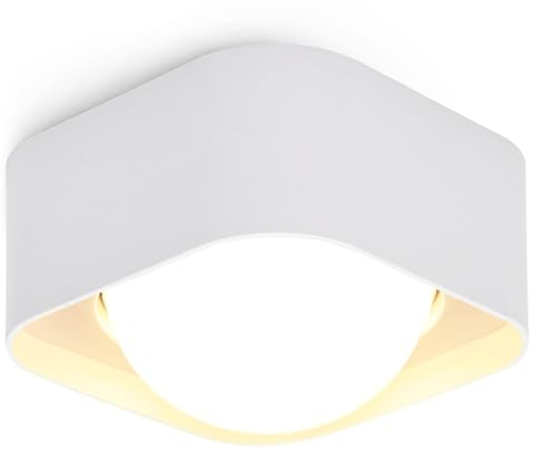 BOYIR Spots de Plafond Blanc Spot en Saillie LED GX53 6W 230V Plafonnier Blanc Chaud 3000K Ø100x63mm Spot Plafonnier pour Salon Salle de Bain Cuisine Chambre Couloir
