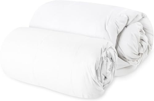 Vierjahreszeiten-Bettdecken aus Daunen - Bettdecke erweiterbar zur Winterdecke - normal, warm und exta warm - 135x200 155x220 200x200 Farbe Extrawarm Größe 155 x 220 cm