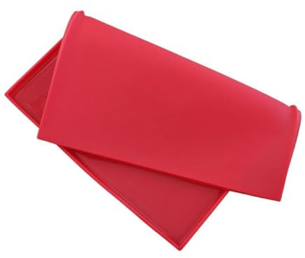 Tappetino da forno riutilizzabile antiaderente, tappetino da forno per macaron, in silicone, fogli flessibili con bordi, facile da pulire, per stendere l'impasto, antiscivolo