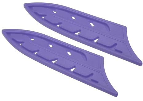 PATIKIL Plastik-Sicherheitsmesserabdeckungen für 4 Keramikmesser, 2er-Pack Messerschutzkappen Klingenbeschützer Universelle Messerscheide für die Küche, Blau