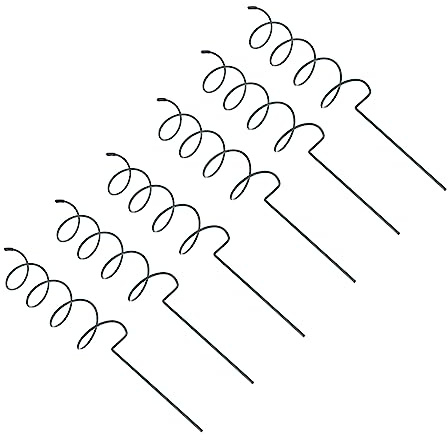 ANDRESLAD 6piezas Soporte De Plantas Espiral Estacas De Jardín Reutilizables para Soporte De Plantas Upright Accesorios Duraderos para Jardinería y Decoración De Terrazas
