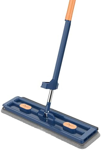 Jvjggag Trapeador para Pisos de Madera Dura, Trapeador para Pisos de Microfibra - fregona para Limpieza de Suelos laminados - Trapeador para Polvo de Uso húmedo y seco con rotación de 360 Grados