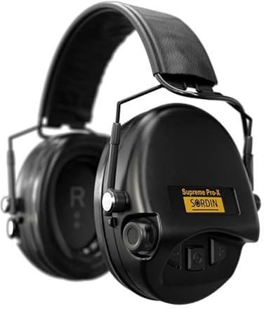 Casque Anti-Bruit SUPRÊME Pro-X SFA Noir Serre-TÊTE Cuir Noir