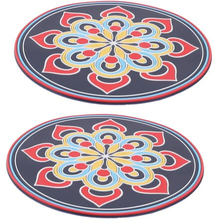 HANABASS 2stücke Klangschalenmatte Mit Rutschfeste Eigenschaften Klangschalenkissen Für Meditation Halter Für Klangschalen Pad Für Stickschalen Stick-bastel-kissen Für Yoga