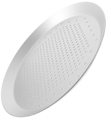 FUNNETOYU 1pezzi Teglia Per Pancake in Lega Di Alluminio Teglia Per Pizza Forata Resistente Antiruggine Facil Usare Pulire