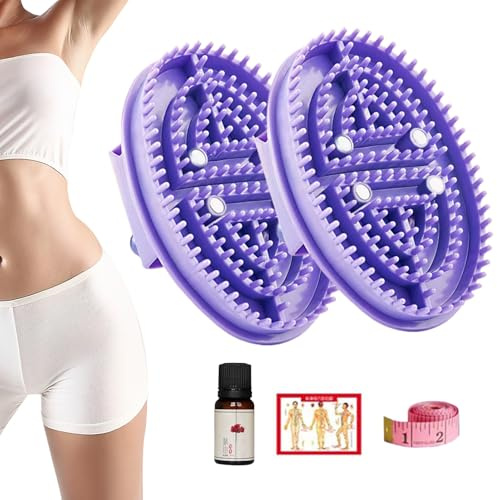 Massagebürste für Bauch | Cellulite-Bürste – ergonomischer, tragbarer | Schrubber für Senioren, Reisen, Spa, Rücken, Nacken, Schulter, Arm, Kopfhaut