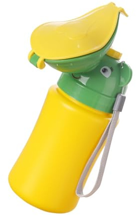 Tragbares Urinal für Jungen Gelb aus Pp, Leichtes Reise Töpfchen | Kinder, Große Kapazität, für Auto und Schlafzimmer, Mitnehmen bei Bedarf