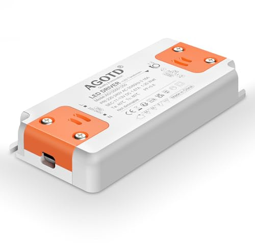 LED Trafo 12V 1.67A Transformator 230V auf 12V LED 1-20W Treiber Netzteil | Keine Mindestbelastung, Kein Flimmern, Kein Transformator-Rauschen, Für MR11 G4 MR16 GU5.3 Birnen Lichtstreifen
