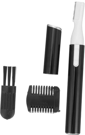 OATIPHO Rasoio Elettrico Sopracciglia Compatto con Pettine e Spazzola Rifinitore Viso e Dettaglio Barba per Donna Portatile e Preciso per Rimozione
