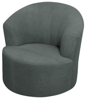 Moderna grå stretch soffstolsöverdragåteranvändbara runda fåtöljöverdrag för klubbstolar hållbar accent stolskydd enkel skötsel och elegant passform