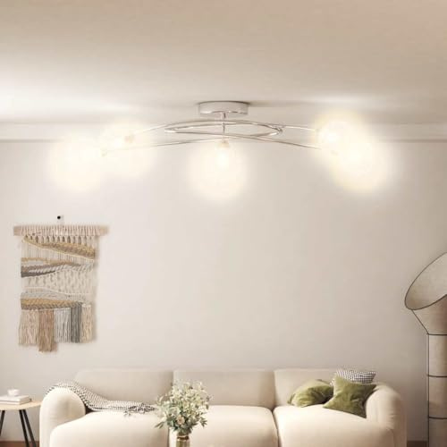 Genérico Lámpara de Techo con Pantallas de Alambre 5 Bombillas LED G9,Casa y jardín,Iluminación,Iluminación de hogar y jardín,Apliques de techo-337909