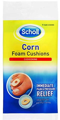 Scholl Druckschutz Schaum Pflaster Fußpflege - Weiches Pflaster Gegen Druckstellen Und Hühneraugen,Sofortige Schmerzlinderung, Langanhaltender Schutz, Dermatologisch Getestet, Wasserfest