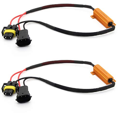 Adapter Universe 2x H8 H11 LED SMD Can Bus 50W Widerstand Set Auto Nebelscheinwerfer No Error 6Ohm